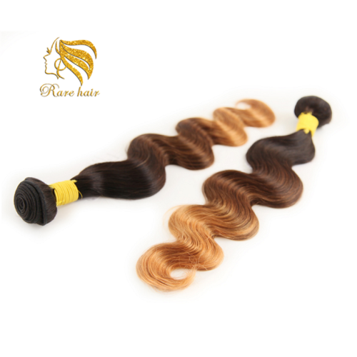 Lsy Ombre Brazilian Hair Body Wave 1b/4/30 3 Tone Ombre Human Hair Weave Bundles 1 Piece 10-26 Inch